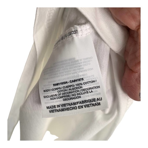 Converse Chuck Taylor White‎ Basketball T-shirt Sz M - Picture 5 of 5